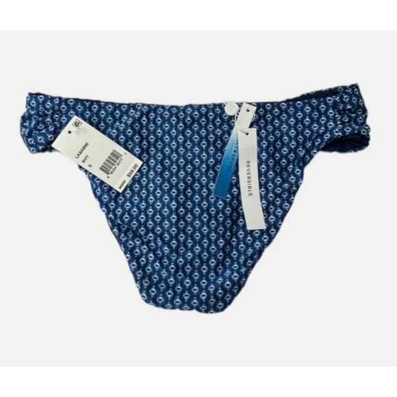Lucky Brand Nomad Ikat Reversible Side Sash Hipster Bikini Bottom NWT Size Small - Picture 9 of 9